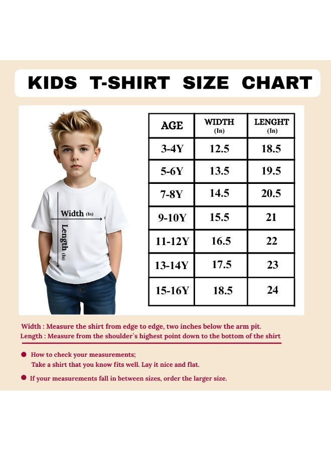 Lebanese Kids Boys T-Shirt–Soft Round Neck Short Sleeve Cotton T-Shirt–Comfortable And Stylish Casual Wear–Suitable For School And Events - Image 2